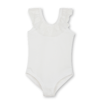 Girls' white swimsuit Alexa - adorable & high-quality swimwear for kids