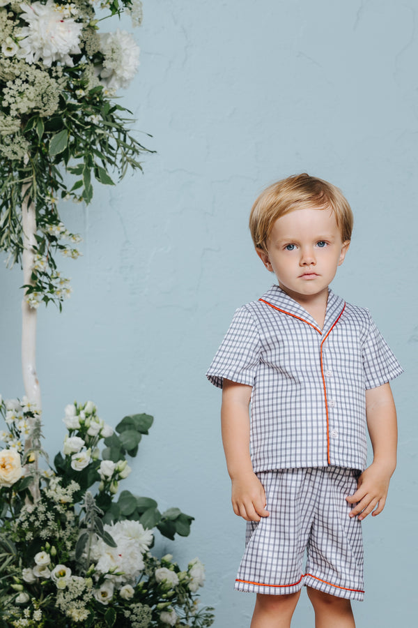 Classic boys’ cotton pyjama set Samuel - short-sleeved