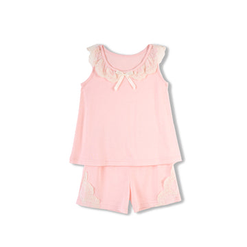 Kids' short-sleeved pink pyjama set Melania