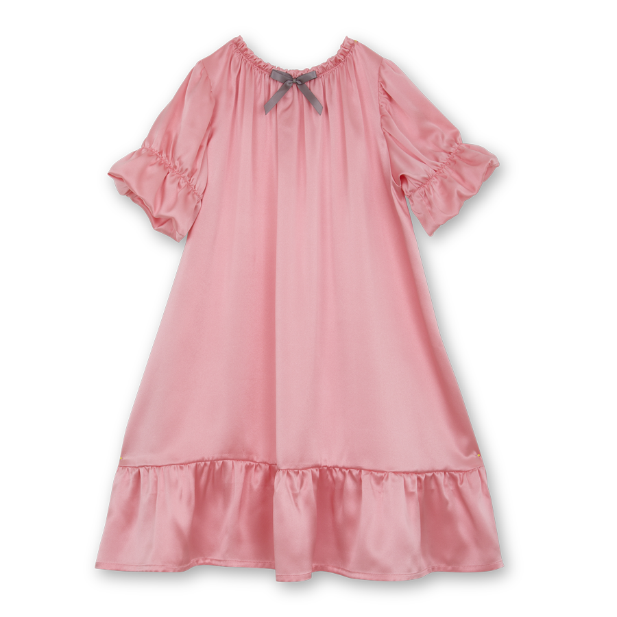 Girls' silk nightdress Daria - vintage inspired silk nightgown for girls