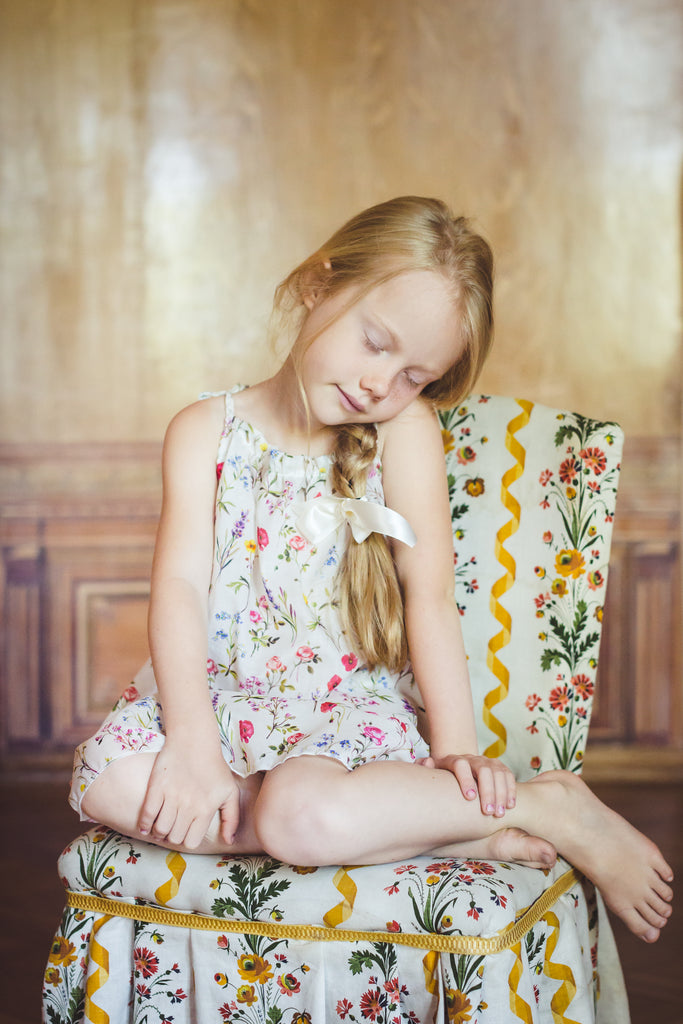 Girls' floral dress - summer dress for girls