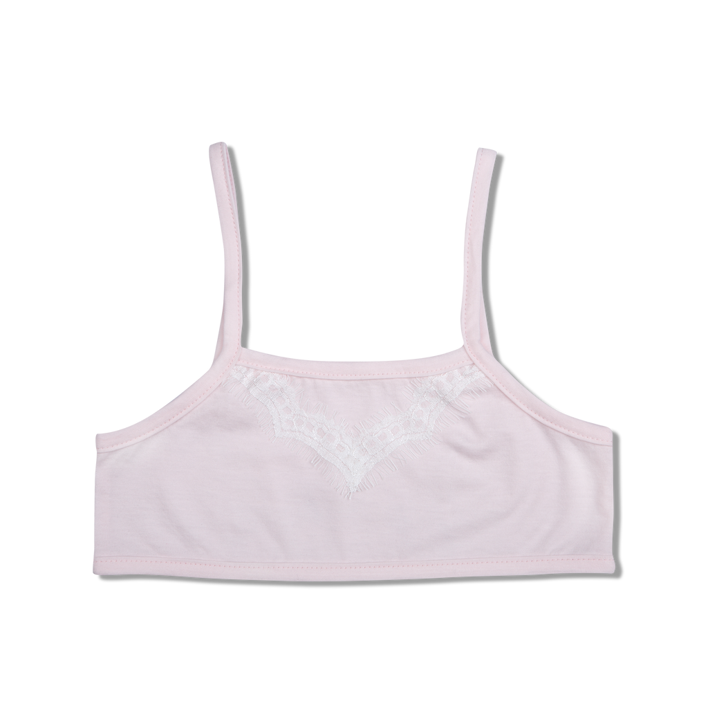Juta Pink Kids' Short Tank Top For Girls - Cotton Girls' Top 